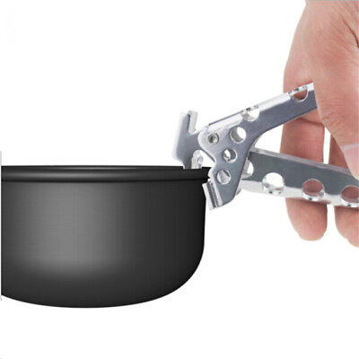 Hand Clamp Pan Pot Clip Ultralight Barbecue Camping Picnic Cookware Tool Shan 