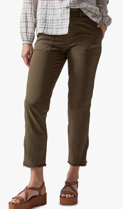 SANCTUARY $99 Peace Maker Straight Leg Ankle Pants in Burnt Olive size 31 EEUC