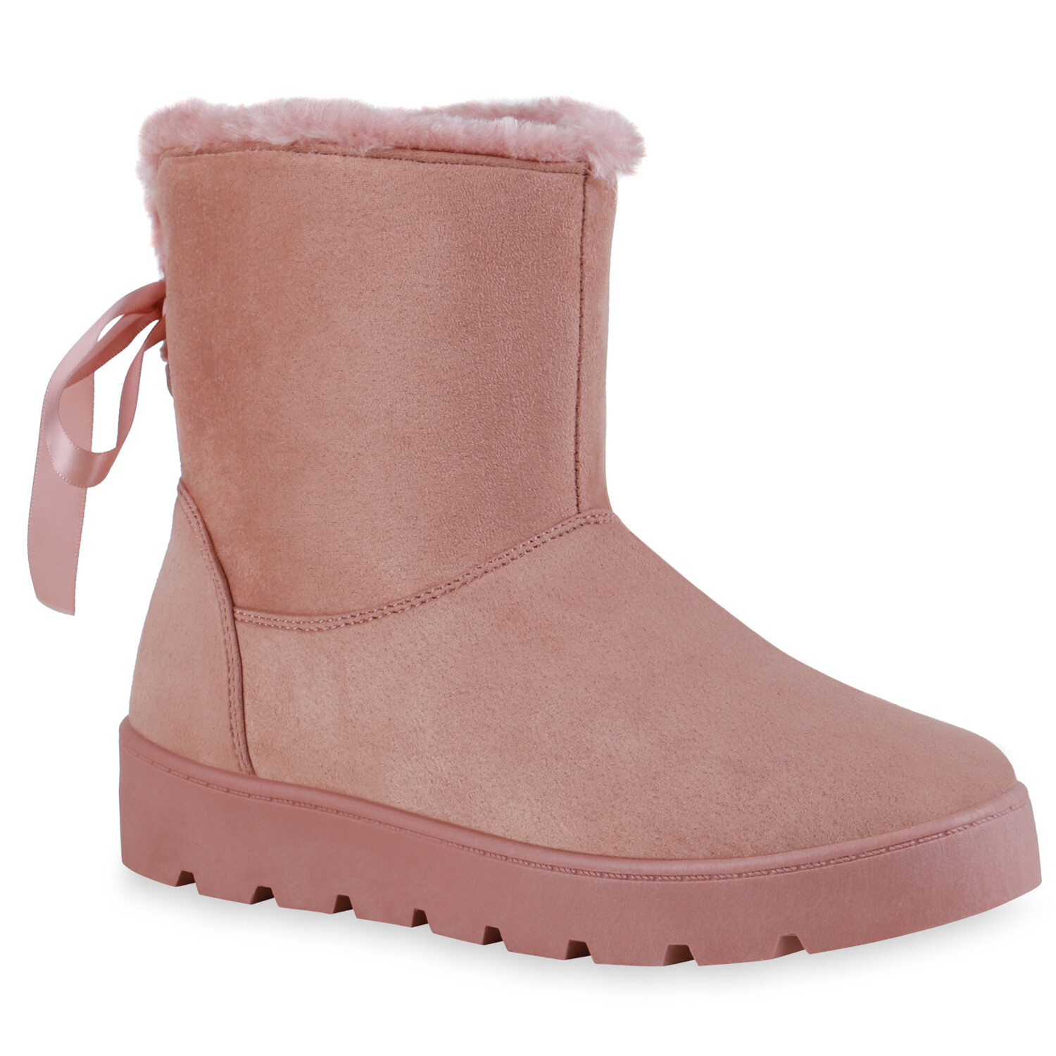 Winter Damenstiefel Wasserdicht Mit Kunstfell - Bequeme Slip-On Stiefeletten Mit Reißverschluss