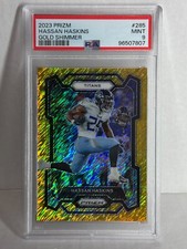 2022 Panini Prizm Hassan Haskins Gold Shimmer 326 PSA  9 Titans #/10