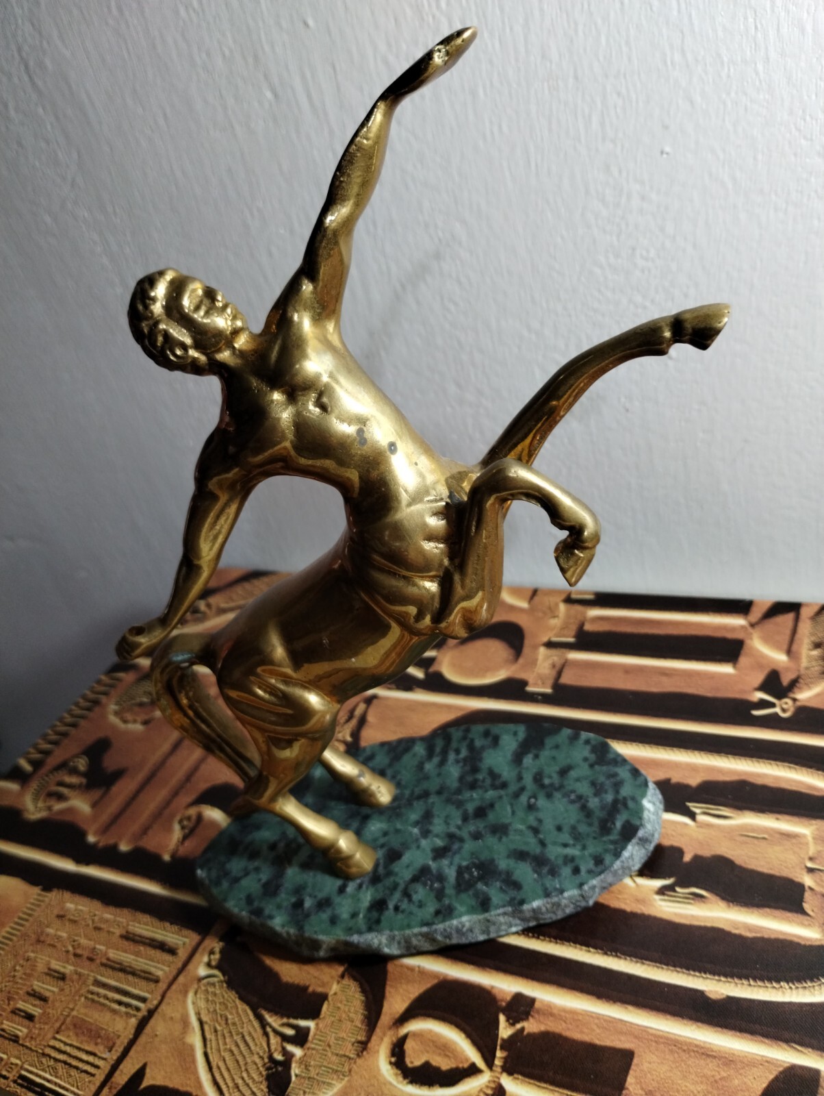 Vintage Art Deco Brass Sculpture Figurine 9"×6"×3" eBay