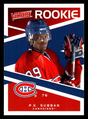 P.K. Subban 2010-11 Upper Deck Victory #228 Montreal Canadiens