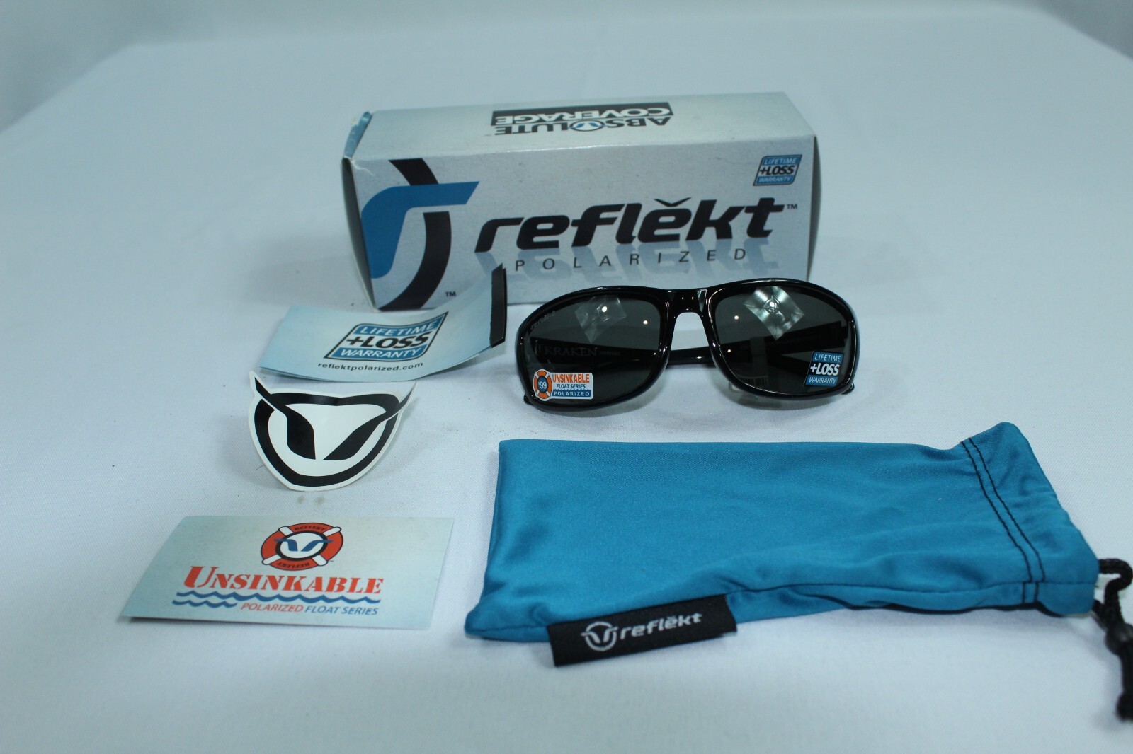Reflekt Unsinkable Polarized Sunglasses 224ONYXG-OS Brand New in Box