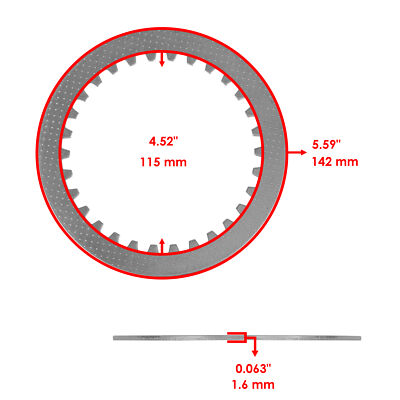 Caltric Clutch Kit For Yamaha WR450F 2005-2015 - Friction & Steel Plates, Springs, Gasket