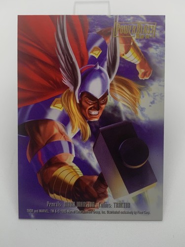 1995 Flair Marvel Annual Power Blast #20 of 24 - THOR - Picture 5 of 5