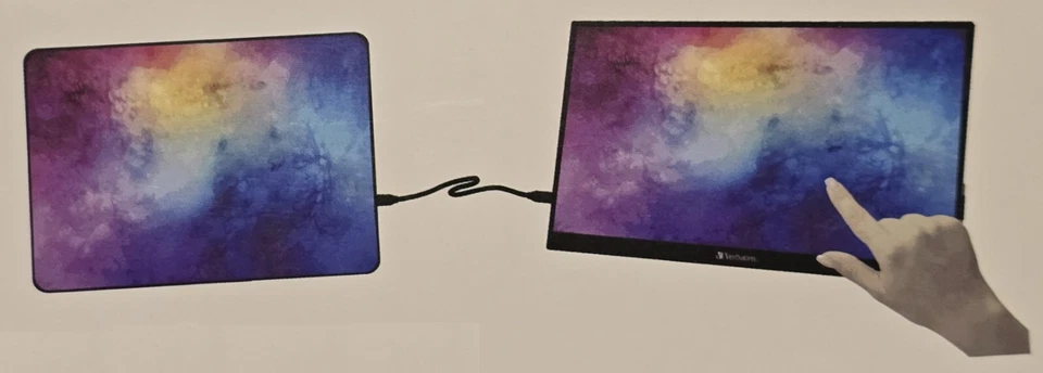 Verbatim 15,6" Tragbarer Monitor 16:9 Full HD 1080p Touch LCD USB-C IPS Panel - Bild 3 von 4