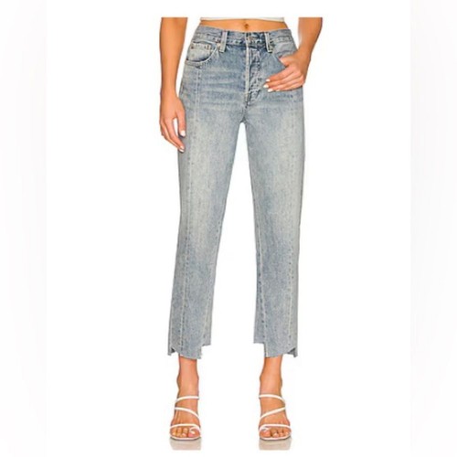Pistola Charlie High Rise Reconstructed Straight Jeans Women's 27 in Fusion