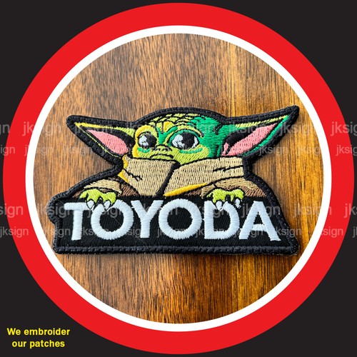 Parche bordado Grogu (Toyoda) para amantes de Toyota y fanáticos del niño - Imagen 4 de 6