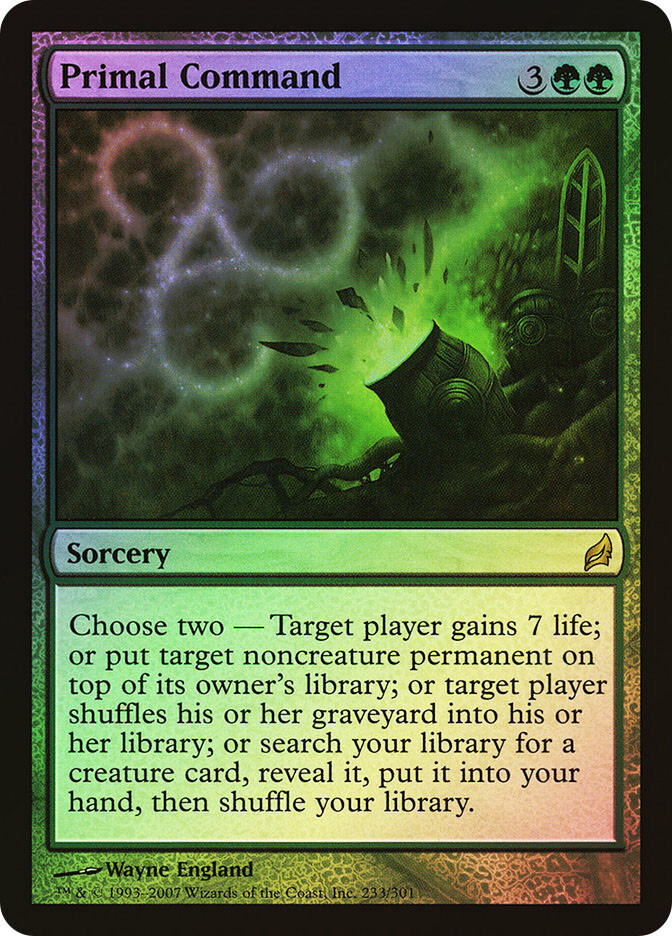 MTG FOIL Primal Command  - Lorwyn #233