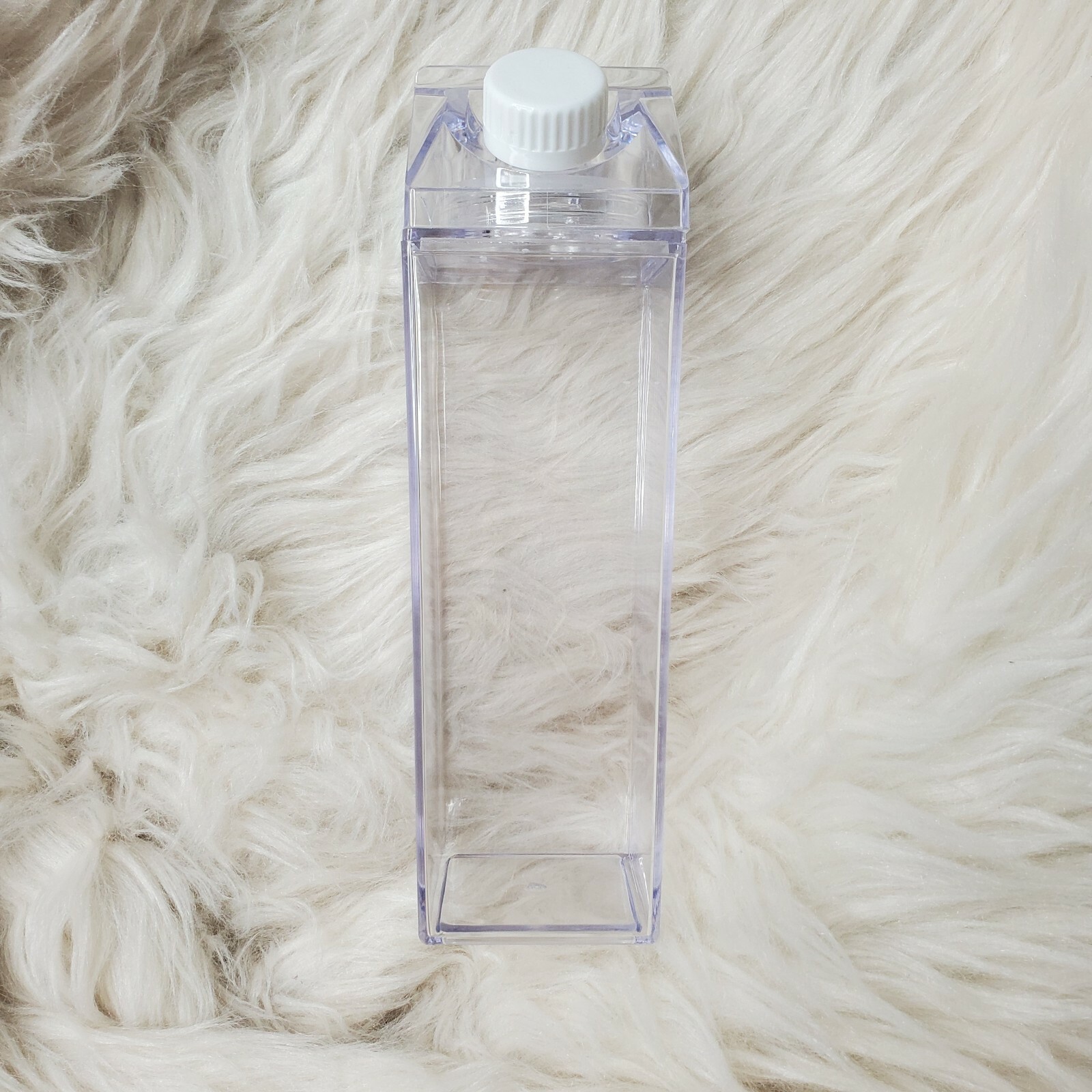Acrylic Clear Milk Carton Water Bottle eBay