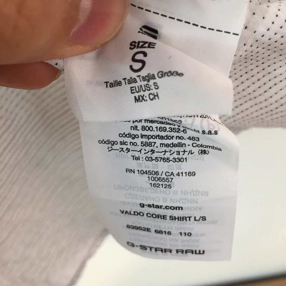 G-STAR RAW Valdo Core Slim shirt button up Mens Size S VGC TS40GR3 - image 4 of 4