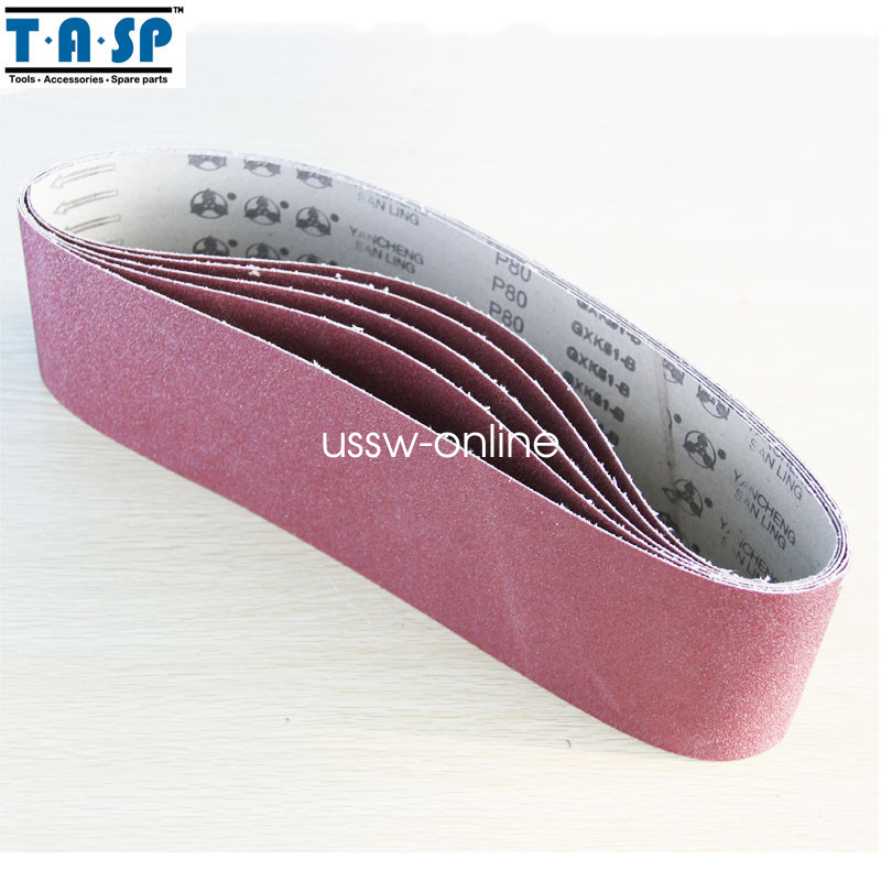 5PC Sanding Belts with 60 80 120 240 Grit Belts 4" * 36" 100 * 915mm