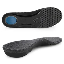 Winter Warm Lamb Wool Shoe Insoles Plantar Fasciitis Relief Orthotics Inserts