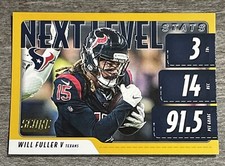 Will Fuller V 2020 Score Next Level Stats Gold Insert Texans #NLS-WF  *J804*