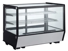 Omcan USA 47278 27" Full Service Countertop Refrigerated Display Case with Sl...