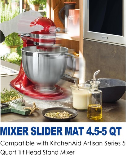 MIMORE Mixer Slider Mat for KitchenAid Stand 4.5-5 QT Tilt Frosted - Picture 3 of 7