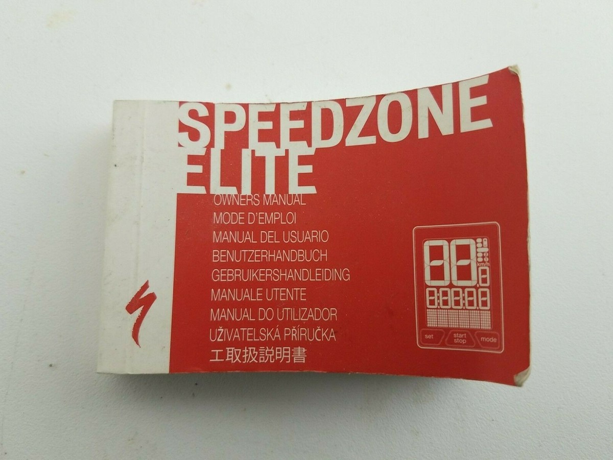 Specialized Speedzone Elite Owners's Instruction Manual | eBay