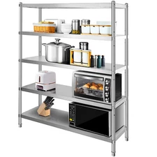 Stainless Steel Shelving Organizer Units 60×72" Kitchen Shelves Shelf Rack