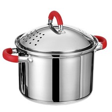 GRÄWE Nudeltopf Edelstahl 22 cm, Kochtopf mit Abtropffunktion im Deckel