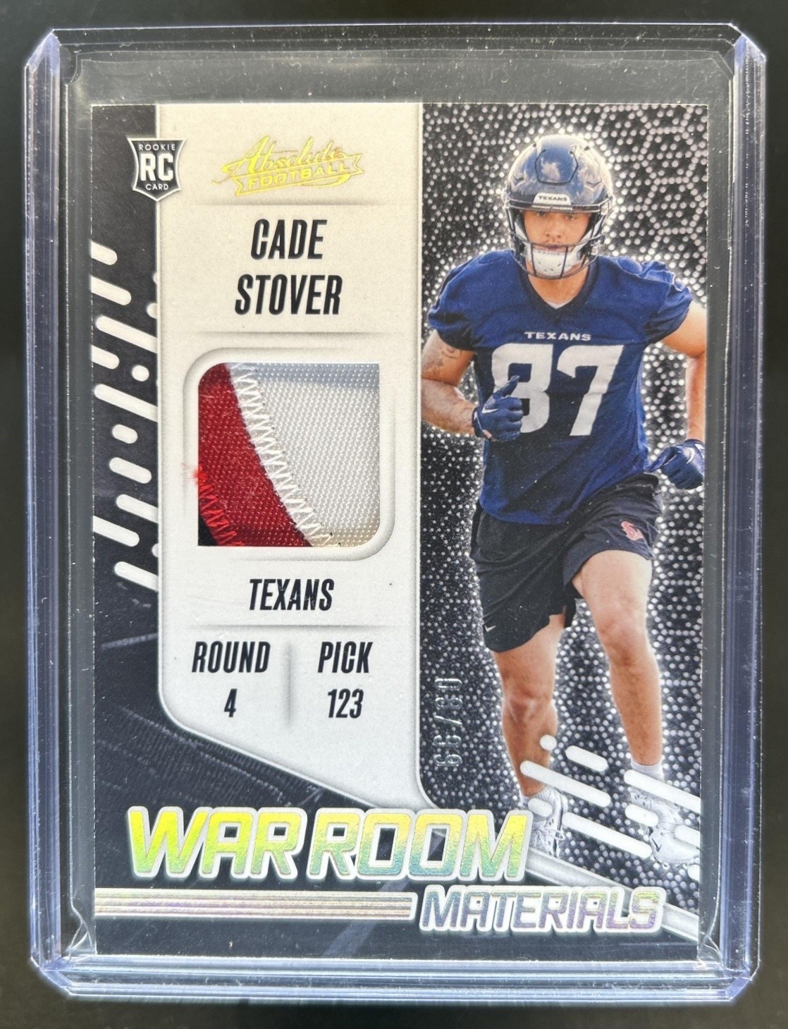 Cade Stover Panini Absolute War Room Materials #WRMCSR Gold