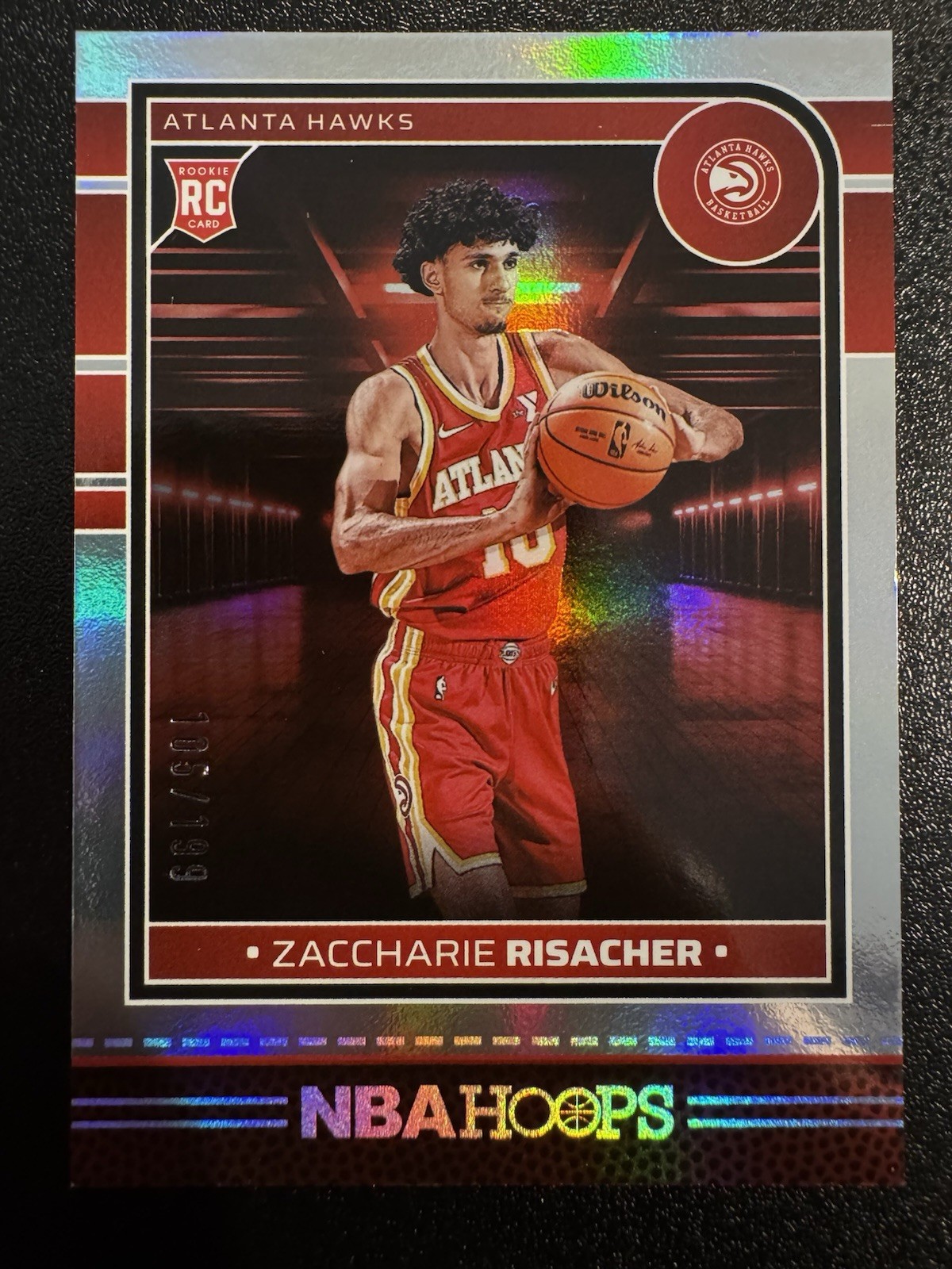 2024-25 Panini Nba Hoops - Zaccharie Risacher #231 Silver /199 (RC) Color Match