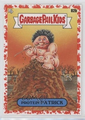 2021 Topps Garbage Pail Kids Food Fight Saucy Red 34/75 Protein Patrick #82b e3n