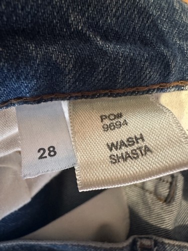 Jeans Reformation anni 90 vita alta vestibilità ampia gamba larga denim shasta blu •donna 28 - Foto 9 di 15