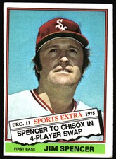 1976 Topps Jim Spencer #83T Chicago White Sox