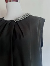 Philip Kim For Target Little Black Dress Beaded Detail Chemise Size Large
