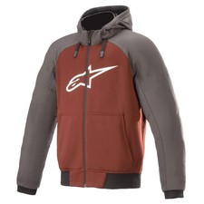 Alpinestars Chrome Sport Hoodie Small, Tar Gray/Burgundy 