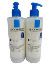 LA ROCHE POSAY LIPIKAR AP+ GENTLE FOAMING MOISTURIZING WASH 13.52 OZ NWOB 2PCS