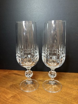 Set Of 2 Belfast by BOHEMIA CRYSTAL-CRYSTALEX Fluted Champagne 6.75''