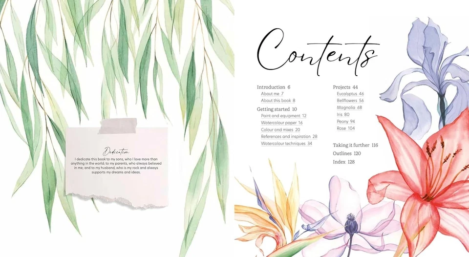 How to Paint Transparent Watercolour Flowers Hardcover – June 18, 2024 - Image 3 of 4