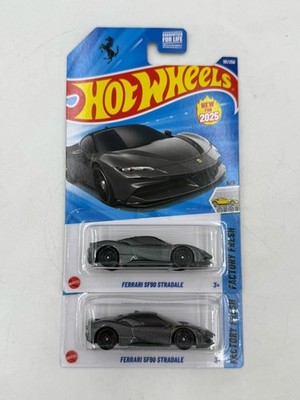 2025 Hot Wheels Gray Ferrari SF90 Stradale-HW Factory Fresh #5/5 New Exotic X 2
