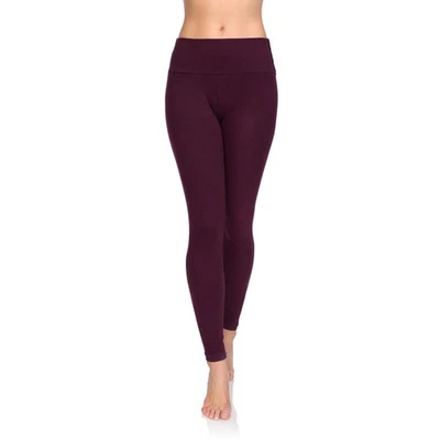 Leggings 95% Coton Leggings pour Femmes Taille Haute Longueur Totale Contrôle - Photo 1/4