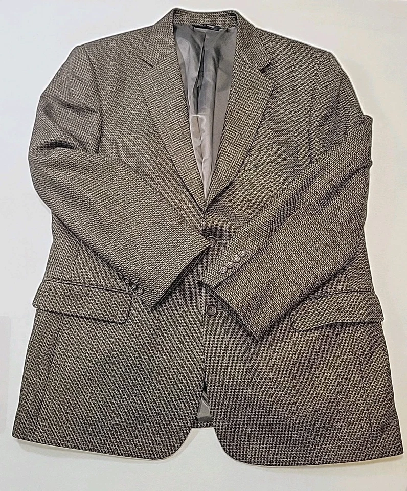 Joseph & Feiss Hombres 100% Lana Tweed Blazer Traje Chaqueta Abrigo Deportivo 44S Marrón  Foto 3 de 4