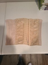 UNBRANDED Beige Lace Front Hook & Eye Waist Cincher Size 5XL