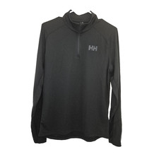 Helly Hansen 1/4 Zip Mens Medium Black Long S...