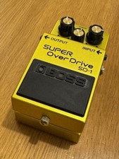 Boss SD-1 Super Overdrive Pedal, 50th Anniversary Version With Original Box.