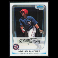 Adrian Sanchez #BCP149 2011 Bowman Chrome Prospects Washington Nationals Card NM