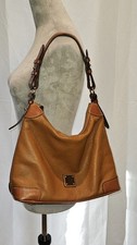 Dooney Bourke Large Brown Leather And Red Int...