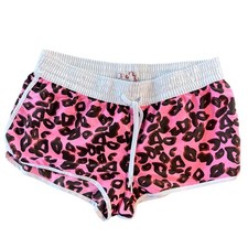 OP Ocean Pacific Girls Pink Leopard Board Shorts Swim Size L 11-13 OJS3961Y
