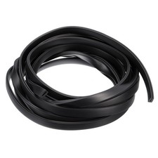 15/64"x 7/16"x 14.8ft Rubber U Channel Edge Trim Flat Fits 1.5-2mm Edge, Black