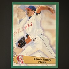 Panini 1996 MLB Sticker Chuck Finley California Angels #213 Vintage Baseball