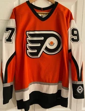 Vintage Koho NHL Philadelphia Flyers #97 Jeremy Roenick Orange Alt Jersey Size L
