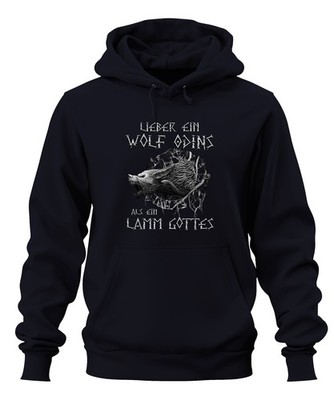Better A Wolf Odin Than A Lamb Of God Vikings North Gothic Unisex Hoodie K