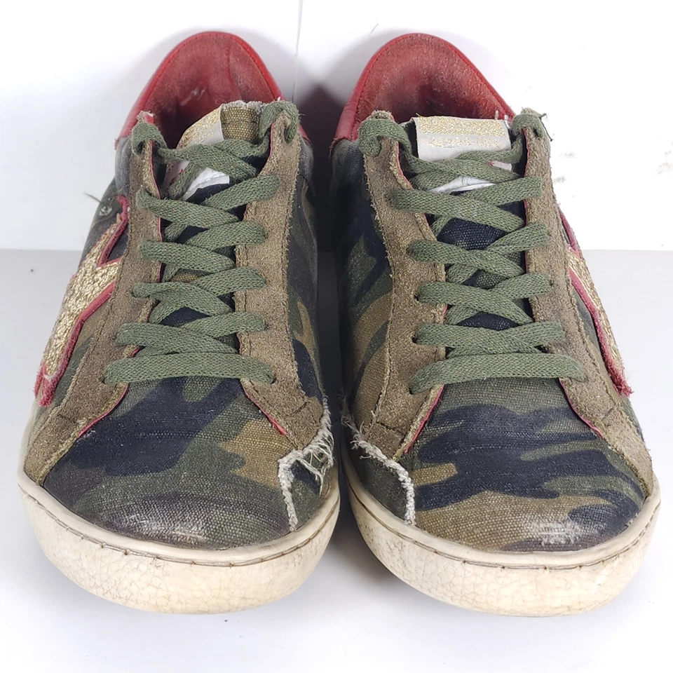 Zapatillas informales Freebird By Steven para mujer Fb927 US10 camufladas rojas envejecidas  Foto 4 de 4