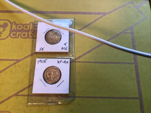 1914 US 2 1/2 Dollar Quarter Eagle Gold Nearly Uncirculated Coin $2.50 Indian