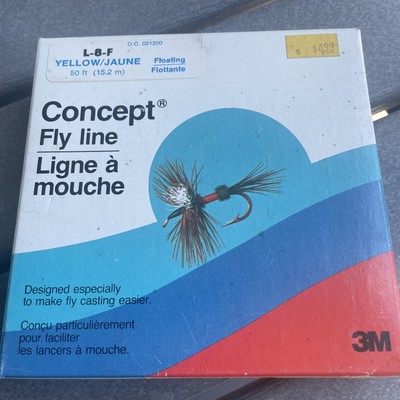 NEW Scientific Anglers 3M Concept L-8-F Yellow Floating Fly Line