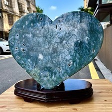17.12LB Healing heart-shaped sliced specimens of high-quality aquatic plants